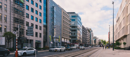 Scenenic view of buildings and cars