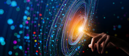 touching light with finger tip